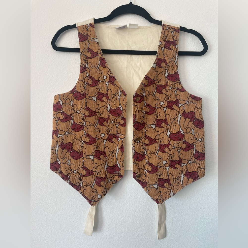 Pooh Vintage Embroidered Vest